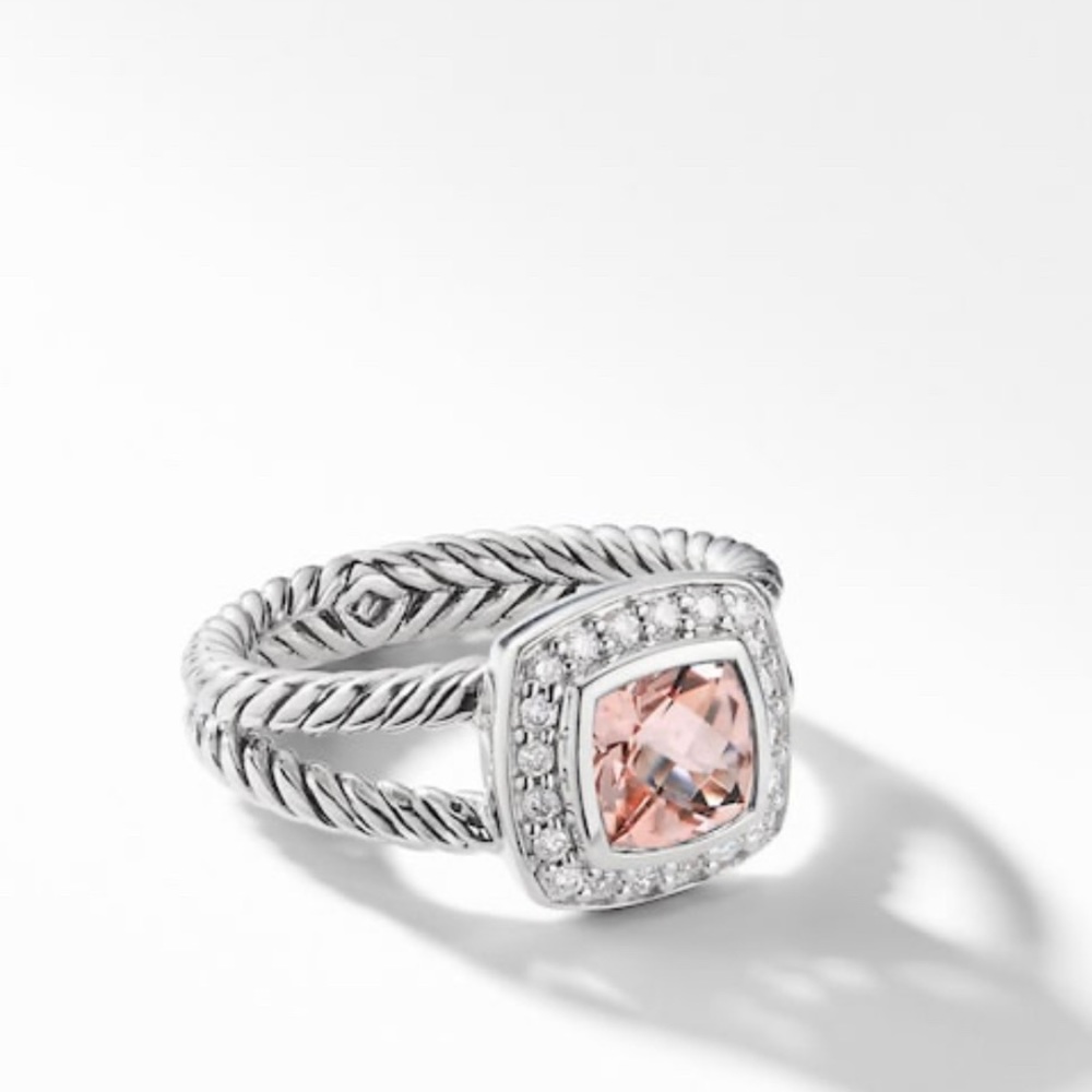 David Yurman petite Albion Morganite Ring